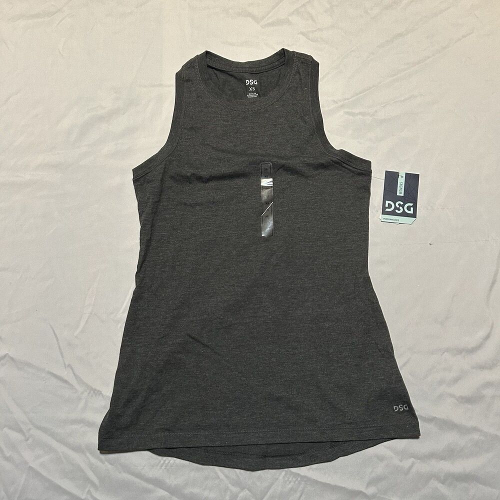 DSG Womens Core Muscle Tank Heather Gray Size XS NWT